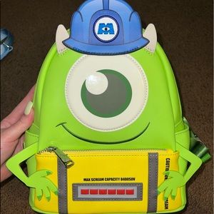 BRAND NEW! Disney Monsters INC. Laugh Floor Mike Wazowski Loungefly Backpack